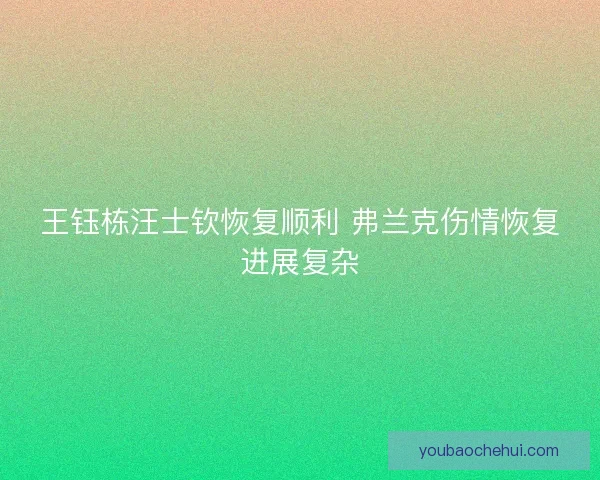 王钰栋汪士钦恢复顺利 弗兰克伤情恢复进展复杂